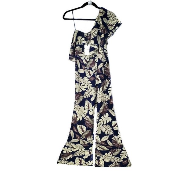Farrow floral gorgeous one-shouldered piece jumpsuit. * NWT ~ Size Small* - Picture 5 of 6